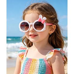 Babyhug Solid Coloured  Sunglasses With Applique - Purple