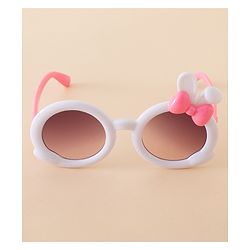 Babyhug Solid Coloured  Sunglasses With Applique - Purple