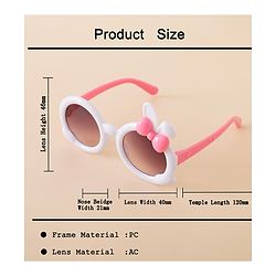 Babyhug Solid Coloured  Sunglasses With Applique - Purple