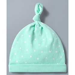 Babyhug 100% Cotton Knit Animals & Star Printed Caps Pack of 2 Multicolor - Diameter 16 cm