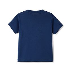 Babyhug 100% Cotton Single Jersey Knit Half Sleeves T-Shirt & Shorts Set With Bear Print - Navy Blue & Brown