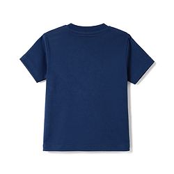 Babyhug 100% Cotton Single Jersey Knit Half Sleeves T-Shirt & Shorts Set With Bear Print - Navy Blue & Brown