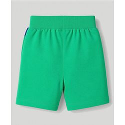 Babyhug 100% Cotton Single Jersey Knit Half Sleeves T-Shirt & Side Tape Shorts With Basket Ball - White