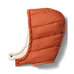 Babyhug Woven Full Sleeves Hooded Padded Jacket with Camping Patch - Brown