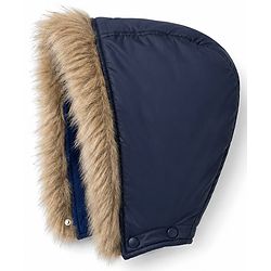 Babyhug Woven Full Sleeves Padded Quilted Jacket with Detachable Hood - Navy Blue