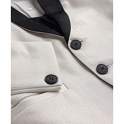Babyhug Knit Full Sleeves 4 Piece Party Suit - White & Black