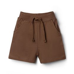 Babyhug 100% Cotton Single Jersey Knit Half Sleeves Striped T-Shirt with Shorts Set Vehicle & Teddy Print - Brown