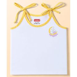 Babyhug 100% Cotton Cambric Woven Sleeveless Tie Knot Unicorn & Animals Printed Jhablas Pack of 5 - White