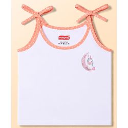 Babyhug 100% Cotton Cambric Woven Sleeveless Tie Knot Unicorn & Animals Printed Jhablas Pack of 5 - White