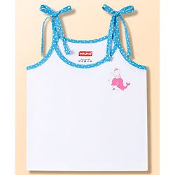 Babyhug 100% Cotton Cambric Woven Sleeveless Tie Knot Unicorn & Animals Printed Jhablas Pack of 5 - White