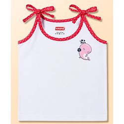 Babyhug 100% Cotton Cambric Woven Sleeveless Tie Knot Unicorn & Animals Printed Jhablas Pack of 5 - White