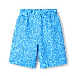 Babyhug Tafetta Water Repellant Printed Swimming Trunk - Blue