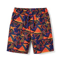Babyhug Tafetta Water Repellant Printed Swimming Trunk - Multicolor