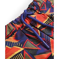 Babyhug Tafetta Water Repellant Printed Swimming Trunk - Multicolor