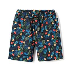 Babyhug Tafetta Water Repellant Floral Printed Swimming Trunk - Multicolor