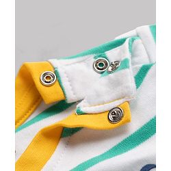 Babyhug 100% Cotton Knit T-Shirts with Graphics Half Sleeves Yellow 0-3 Months Pack of 3