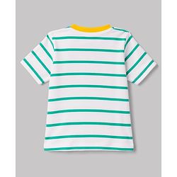 Babyhug 100% Cotton Knit T-Shirts with Graphics Half Sleeves Yellow 0-3 Months Pack of 3