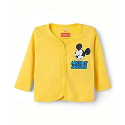 Babyhug Disney 100% Cotton Knit Full Sleeves Jhablas With Micky Mouse Graphics Pack Of 2 - Multicolor