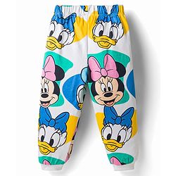 Babyhug Disney Single Jersey Knit Full Sleeves  Minnie & Friends Co-Ords T-Shirt & Pyjama Night Suit - White
