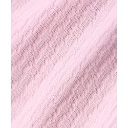 Babyhug Mesh Knit One Piece Dress with Half Sleeves and Bow Detail - Pink