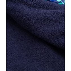 Babyhug Full Sleeves Winter Wear Suits With Floral Print- Navy Blue
