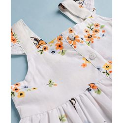 Babyhug Disney Cotton Woven One Piece Dresses/Frocks with Minnie Mouse Graphics Multi Color 6-9 Months