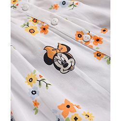 Babyhug Disney Cotton Woven One Piece Dresses/Frocks with Minnie Mouse Graphics Multi Color 6-9 Months