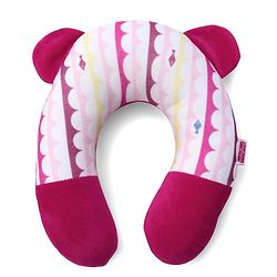 Babyhug Velour Neck Support Pillow Fish Print - Pink
