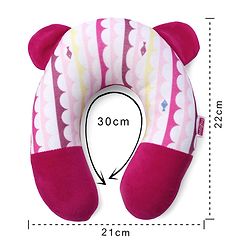 Babyhug Velour Neck Support Pillow Fish Print - Pink