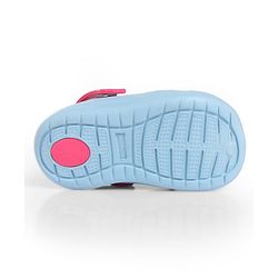 Cute Walk by Babyhug Back Strap Closure Clogs With Donut & Butterfly Applique - Dark Pink
