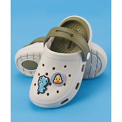 Cute Walk by Babyhug SlipOn Clogs With Strawberry Applique - Green