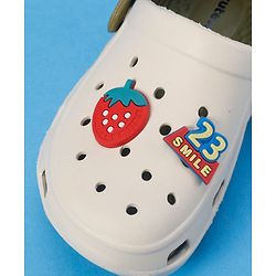 Cute Walk by Babyhug SlipOn Clogs With Strawberry Applique - Green