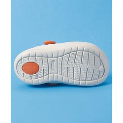 Cute Walk By Babyhug Backstrap Closure Clogs With Dino Jibbitz - Orange