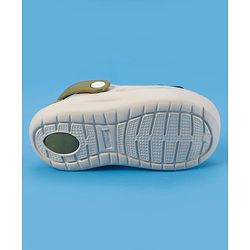 Cute Walk by Babyhug Slip On Clogs With Bear Applique -Green