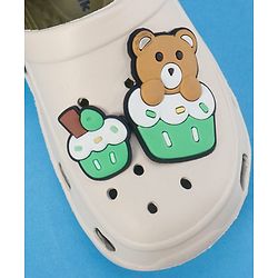 Cute Walk by Babyhug Slip On Clogs With Bear Applique -Green