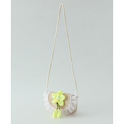 Babyhug Free Size Sling Bag with Floral Applique -Yellow