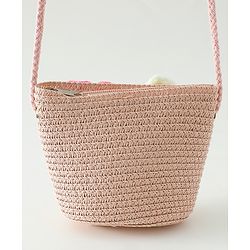 Babyhug Floral Applique Sling Bag Free Size - Orange