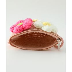 Babyhug Floral Applique Sling Bag Free Size - Orange