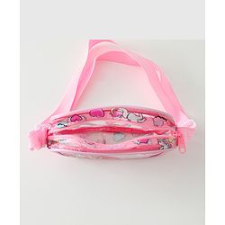 Babyhug Transparent Sling Bag With Unicorn Print - Pink