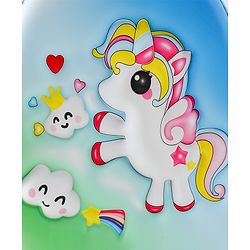 Babyhug Free Size Fashion Backpack With Unicorn Print - Yellow