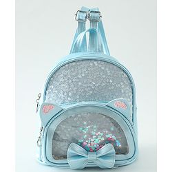 Babyhug Dreamy Glitter Kids Backpack - Purple