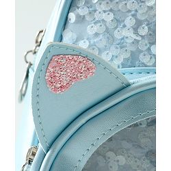 Babyhug Dreamy Glitter Kids Backpack - Purple