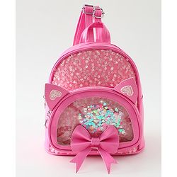 Babyhug Dreamy Glitter Kids Backpack - Purple