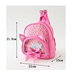 Babyhug Dreamy Glitter Kids Backpack - Purple