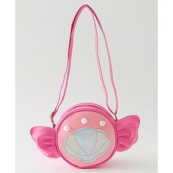 Pine Kids Sling Bag with Girl Design - Pink