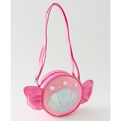 Pine Kids Sling Bag with Girl Design - Pink