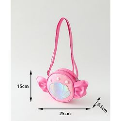 Pine Kids Sling Bag with Girl Design - Pink