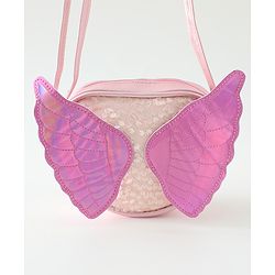 Babyhug Flutter Wings Kids Sling  Bag - Pink