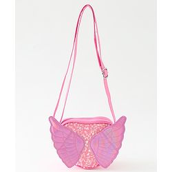 Babyhug Flutter Wings Kids Sling  Bag - Pink