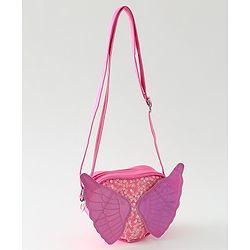 Babyhug Flutter Wings Kids Sling  Bag - Pink